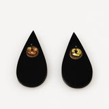 Tiger Coral Tear Drop Earrings