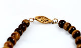 Tiger's Eye Gold Filled Bead Necklace and Clasp