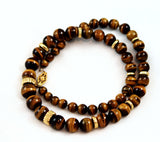 Tiger's Eye Gold Filled Bead Necklace
