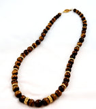 Tiger's Eye Gold Filled Bead Necklace