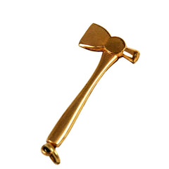 Gold Filled Tomahawk Pendant Charm Antique