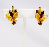 Delizza & Elster Topaz Rhinestone Earrings