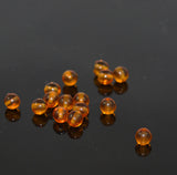 Topaz Round Glass Beads 5mm