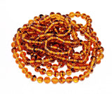 German 6mm Tortoise Glass Round Beads 