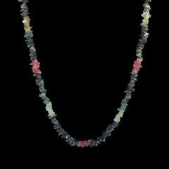 Multi-colored Tourmaline Long Necklace