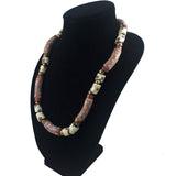 Antique African Millefiori Elbow Trade Bead Necklace