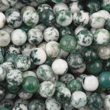 Tree agate round beads 4mm