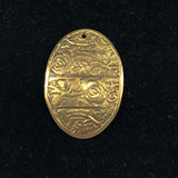 vintage brass pendant