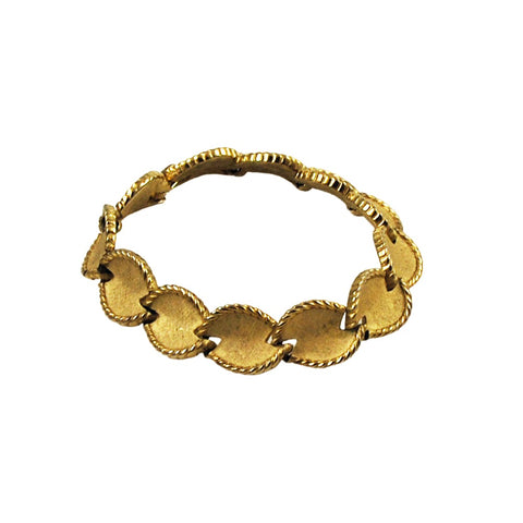 Trifari Gold Leaf Bracelet Vintage