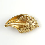 Trifari Cornucopia Brooch Gold