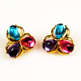 Trifari Jelly Belly Vintage Earrings