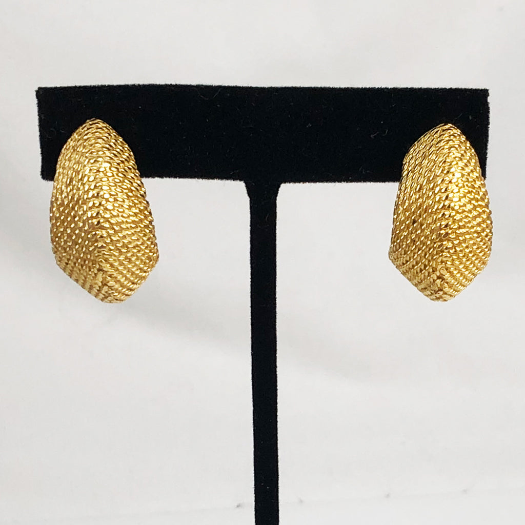 Trifari Gold Vintage Earrings