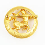 Trifari Gold Sagittarius Brooch Vintage