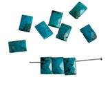 Genuine Turquoise Faceted Top Drilled Beads