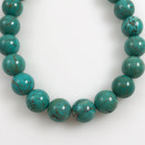 Turquoise Blue Round Beads old stock