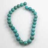 Turquoise Blue Round Beads 14mm