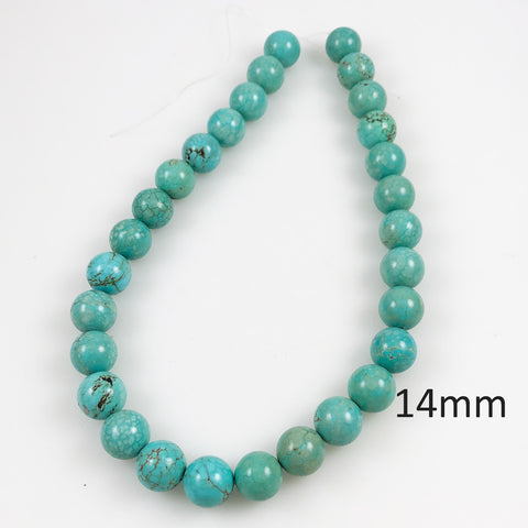 turquoise 14mm large gemstone beads
