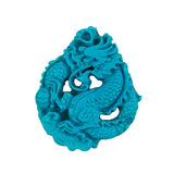 Carved Turquoise Dragon Gemstone Cabochons