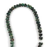 Natural Turquoise Heart Beads