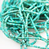 Natural Turquoise Heishi Beads 3mm