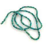 Natural Turquoise Round Beads 2mm Micro