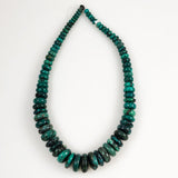 Natural Turquoise Graduated Rondelle Beads