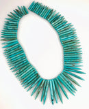 Turquoise Spike Needle Beads Vintage