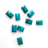 Genuine Turquoise Faceted Top Drilled Beads