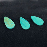 Faceted Turquoise Tear Drop Pendants