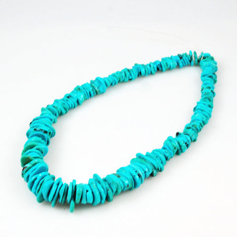 Genuine Turquoise Graduated Heishi Beads