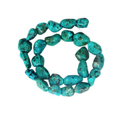 Old Stock Genuine Turquoise Nugget Beads - Full strand