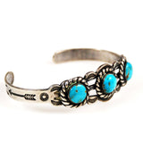 Navajo Sterling Turquoise Bracelet Vintage