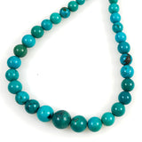 Natural Turquoise Graduated Round Beads American