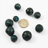 Turquoise Mosaic Beads Round