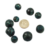 Turquoise Mosaic Beads Round