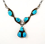 Kingman Turquoise & Sterling Necklace Native American