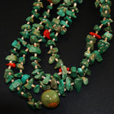 Vintage Turquoise Nugget & Heishe Necklace
