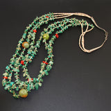 Turquoise Santa Domingo Nugget & Heishe Necklace
