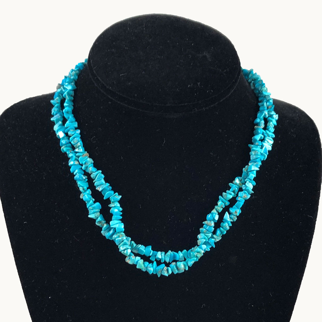 Vintage Turquoise & Sterling Necklace