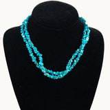 Double strand turquoise necklace