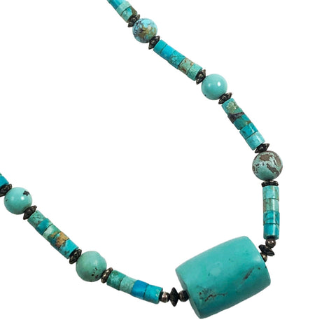 Turquoise & Sterling Native American Necklace