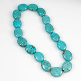 Large Turquoise Oval Beads 