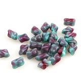 Turquoise & Red Glass Beads