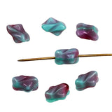 Turquoise & Red Glass Beads