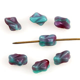 Turquoise & Red Glass Beads