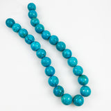 Blue Turquoise 18mm Round Beads
