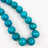 Blue Turquoise 18mm Round Beads