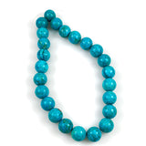 Blue Turquoise 18mm Round Beads