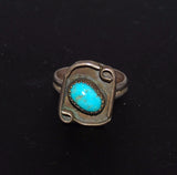 Turquoise and Sterling Silver Native American Ring