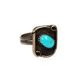 Turquoise and Sterling Silver Native American Ring